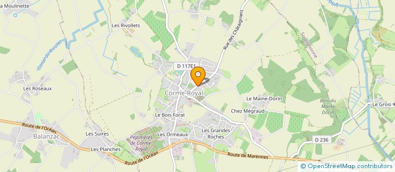 localisation de l'entreprise CORMAGRI à CORME-ROYAL