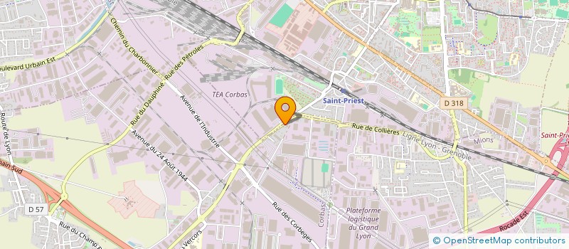 localisation de l'entreprise CORMAN ETANCHEITE à CORBAS