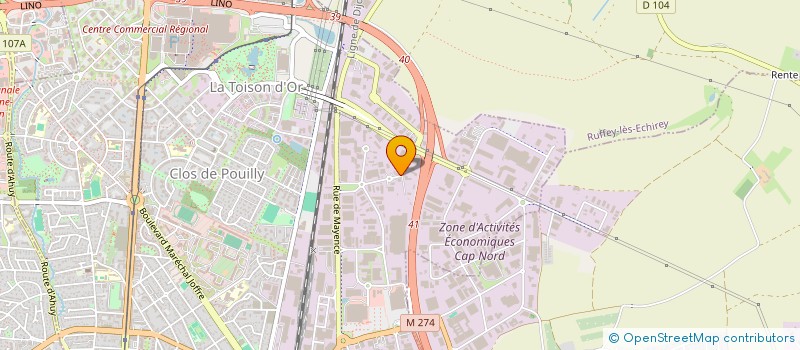 localisation de l'entreprise CORMEILLES-EN-PARISIS à DIJON