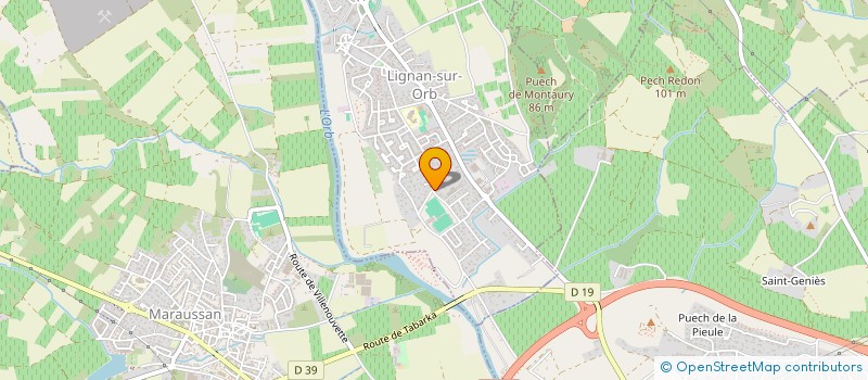 localisation de l'entreprise CORMENIER ALAIN ET CHRISTEL  LIGNAN-SUR-ORB