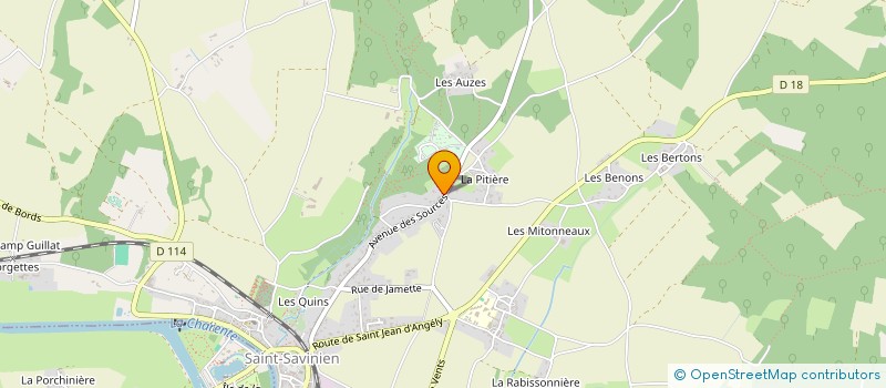 localisation de l'entreprise CORMIER MENUISERIE ET AGENCEMENT  SAINT-SAVINIEN