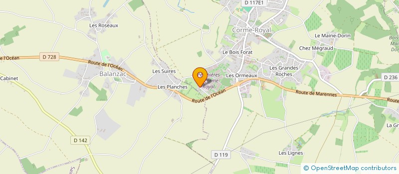 localisation de l'entreprise CORMISOL  CORME-ROYAL