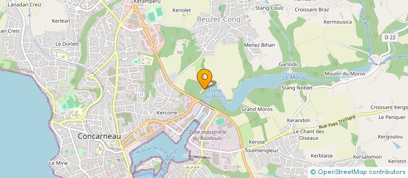 localisation de l'entreprise CORN BRAO  CONCARNEAU