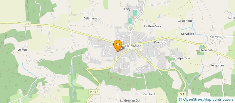 localisation de l'entreprise CORN ER VET  PLUMELEC