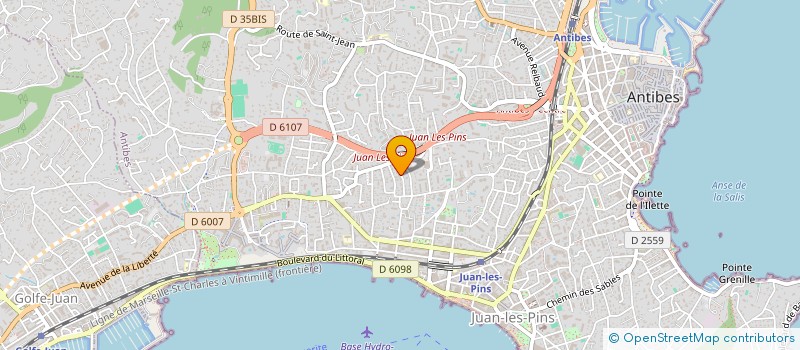 localisation de l'entreprise CORNALE à ANTIBES