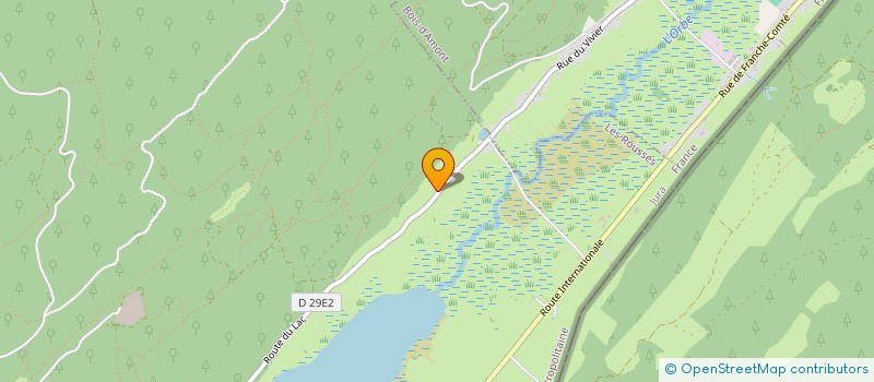 localisation de l'entreprise CORNALIN  LES ROUSSES