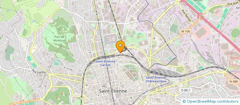 localisation de l'entreprise CORNE BLEUE à SAINT-ETIENNE