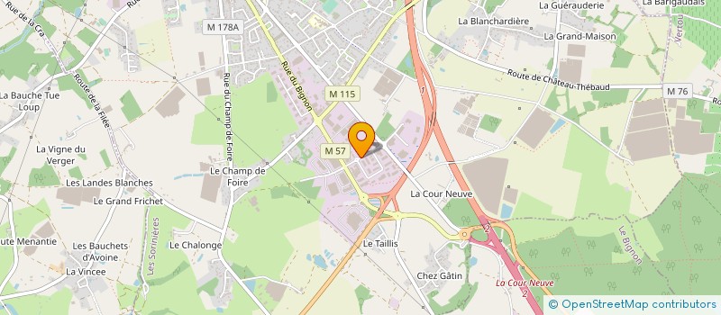 localisation de l'entreprise CORNEC COUVERTURE à LES SORINIERES