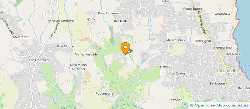 localisation de l'entreprise CORNEC PAYSAGES à FOUESNANT