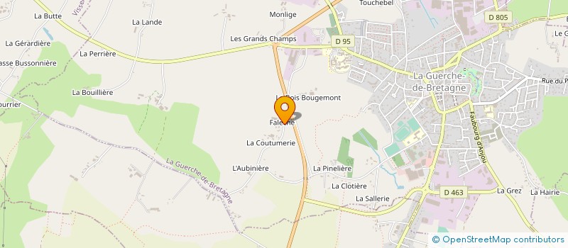 localisation de l'entreprise CORNEE à LA GUERCHE-DE-BRETAGNE