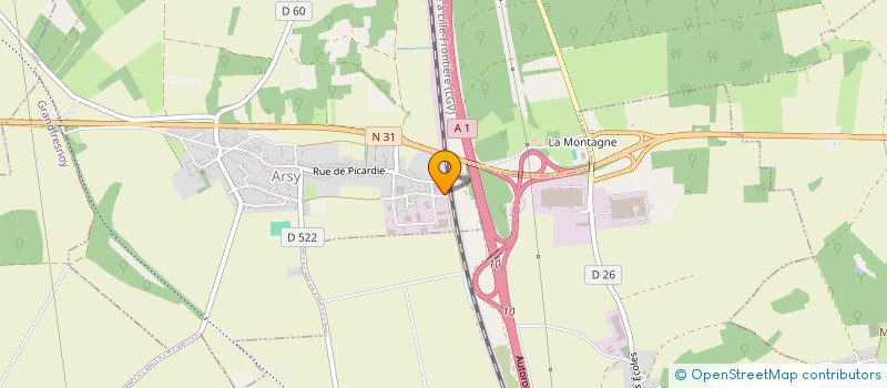 localisation de l'entreprise CORNEEL GEERTS FRANCE à ARSY