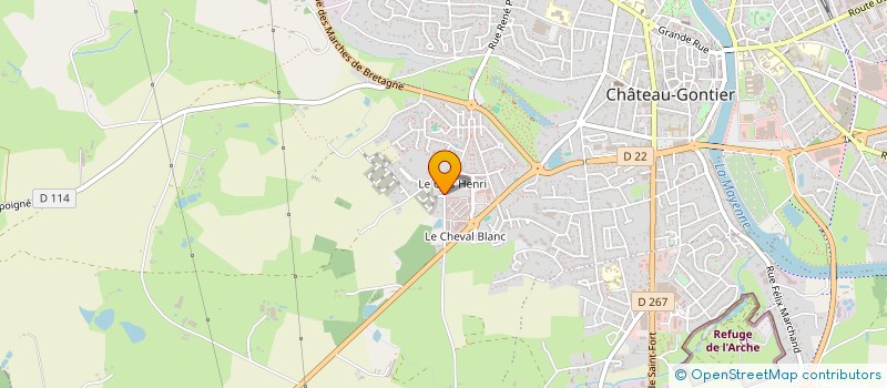 localisation de l'entreprise CORNEILLE  CHATEAU-GONTIER-SUR-MAYENNE