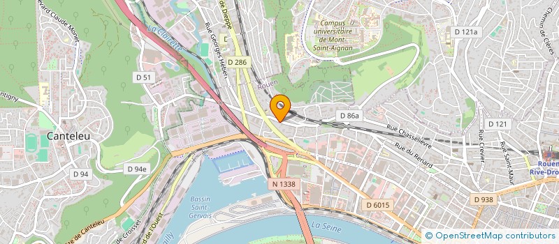 localisation de l'entreprise CORNEILLE à ROUEN