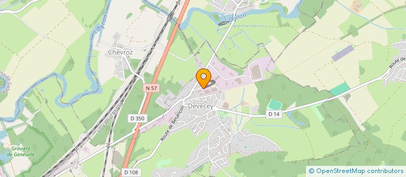 localisation de l'entreprise CORNEILLE ET MARCAND  VORAY-SUR-L OGNON