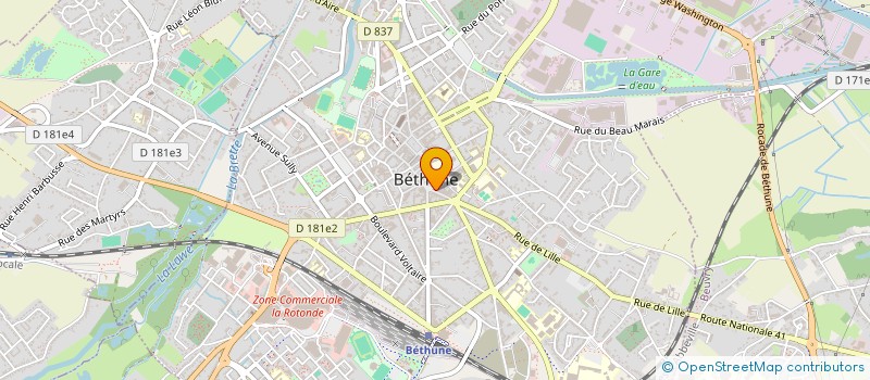 localisation de l'entreprise CORNELIUS à BETHUNE
