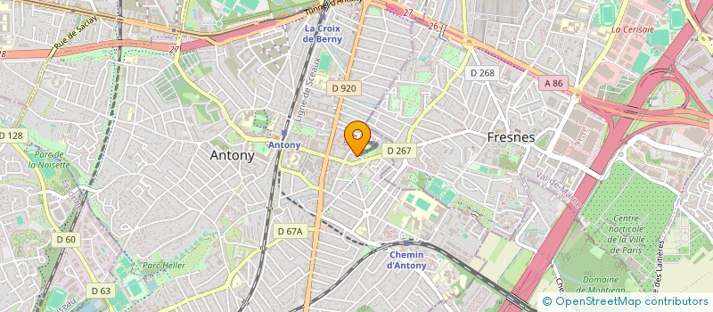 localisation de l'entreprise CORNER & CIE à ANTONY