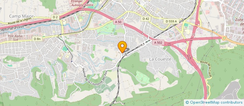 localisation de l'entreprise CORNER MUSIC  AUBAGNE