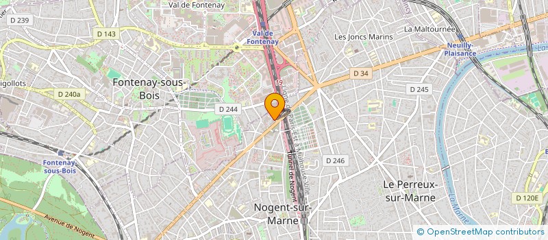 localisation de l'entreprise CORNER PIZZA  NOGENT-SUR-MARNE