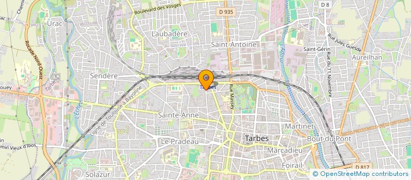 localisation de l'entreprise CORNER STONE  TARBES