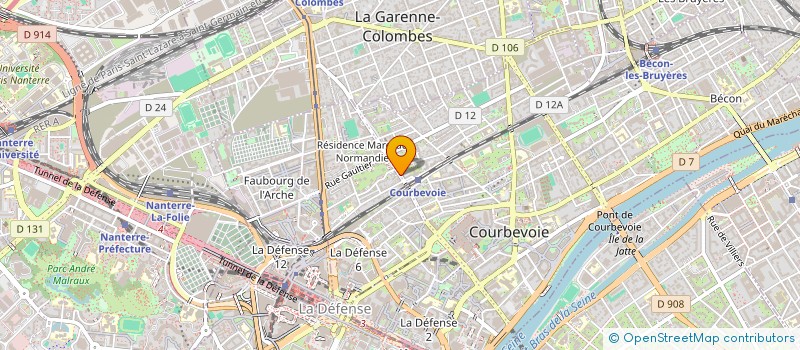 localisation de l'entreprise CORNERSTONE MEDIA à COURBEVOIE