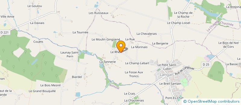 localisation de l'entreprise CORNIC ENERGIE  LANGAN