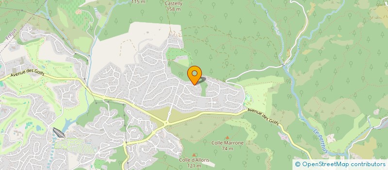 localisation de l'entreprise CORNICHE D'AZUR  SAINT-RAPHAEL