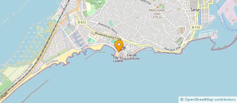 localisation de l'entreprise CORNICHE DE NEUBOURG  SETE