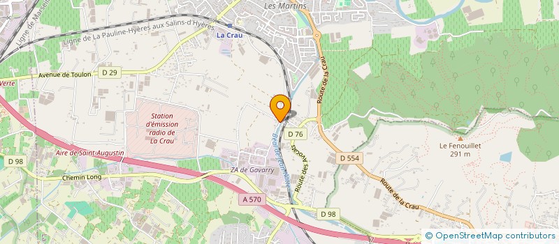 localisation de l'entreprise CORNICHE DU BRUSC  LA CRAU