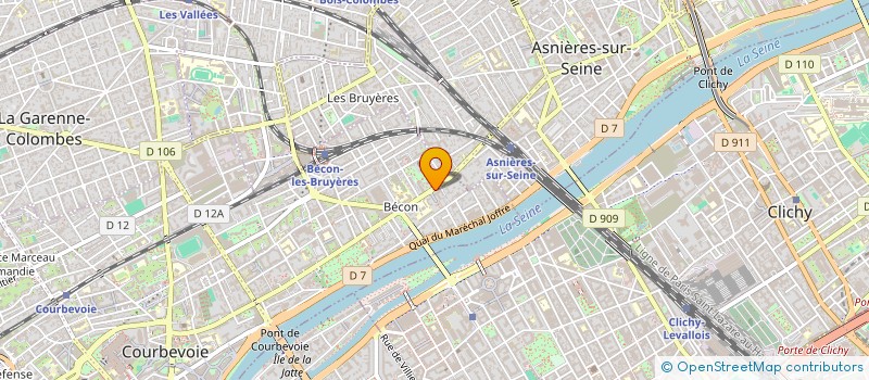 localisation de l'entreprise CORNICINVEST EURL à COURBEVOIE