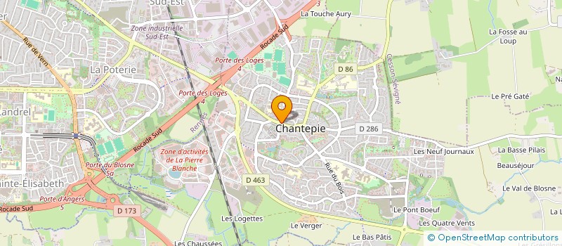 localisation de l'entreprise CORNIER DISTRIBUTION à CHANTEPIE