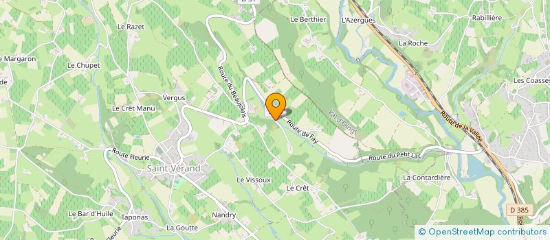 localisation de l'entreprise CORNILLAC  SAINT VERAND