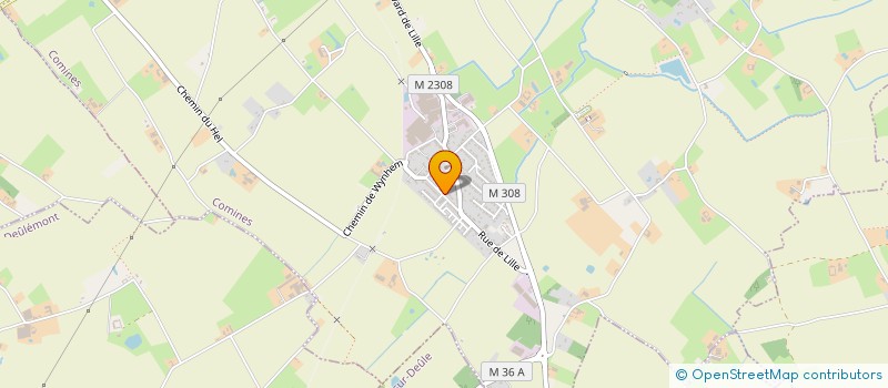 localisation de l'entreprise CORNILLE AMENAGEMENT  COMINES