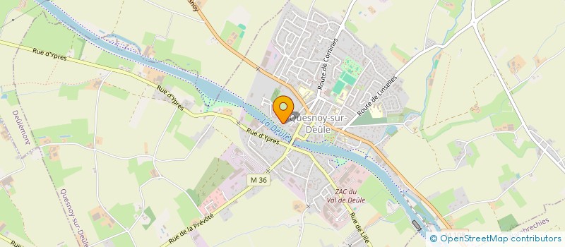 localisation de l'entreprise CORNILLE & ASSOCIES à QUESNOY-SUR-DEULE