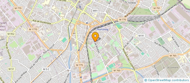localisation de l'entreprise CORNILLE SA à TOURCOING