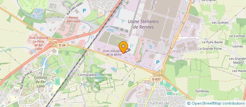 localisation de l'entreprise CORNOFULGUR  CHARTRES-DE-BRETAGNE