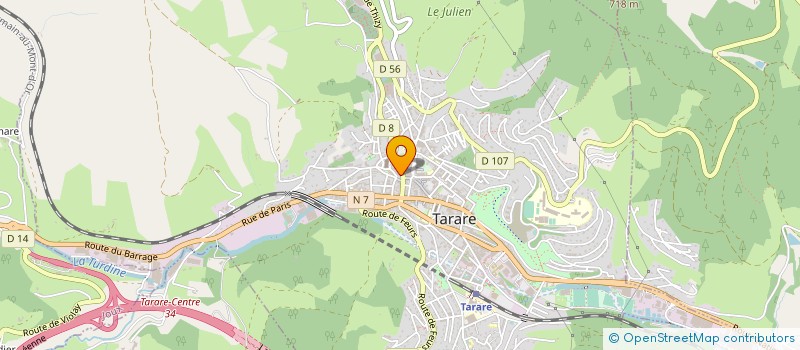 localisation de l'entreprise CORNOLIER CLAUDE SARL  TARARE