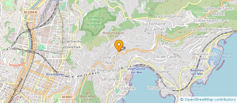 localisation de l'entreprise CORNOR à VILLEFRANCHE-SUR-MER