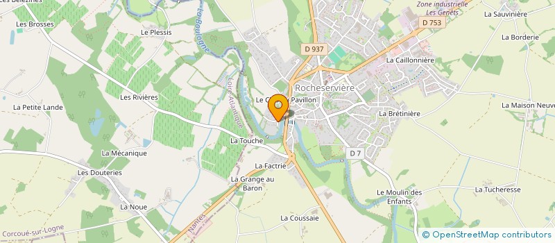 localisation de l'entreprise CORNOU & CIE  ROCHESERVIERE