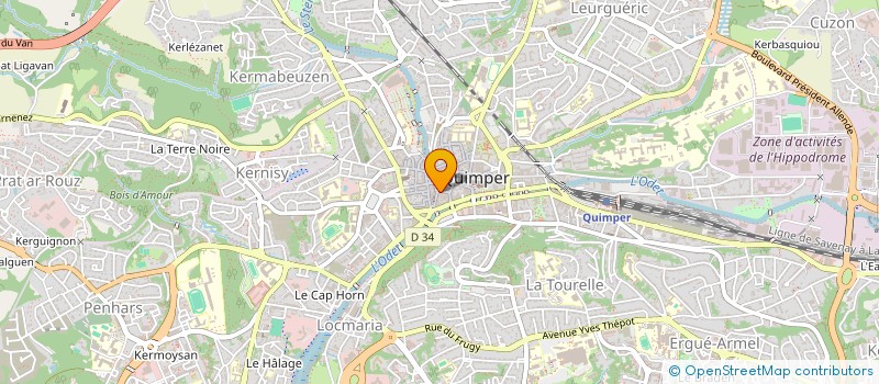 localisation de l'entreprise CORNOUAILLE 2005 à QUIMPER
