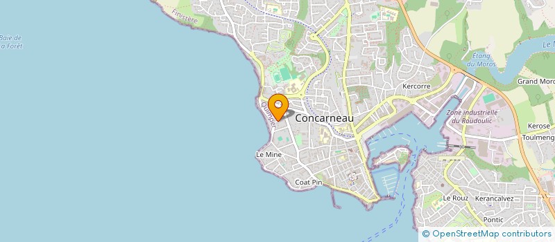 localisation de l'entreprise CORNOUAILLE AMENAGEMENTS  CONCARNEAU