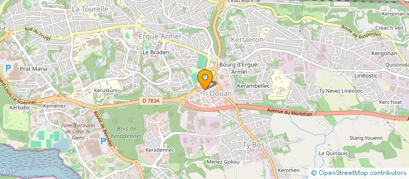 localisation de l'entreprise CORNOUAILLE CONFORT SECURITE - C.C.S. à QUIMPER