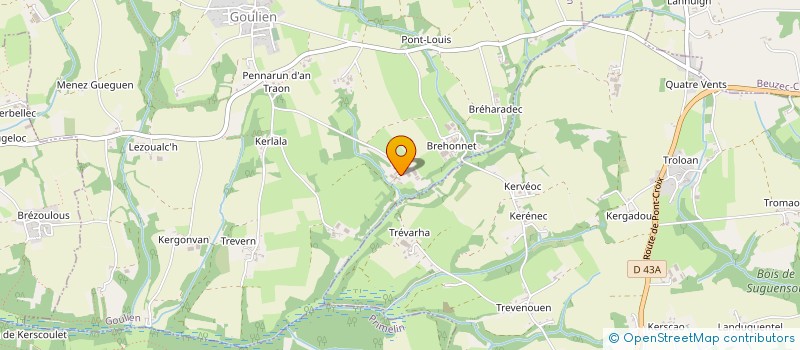 localisation de l'entreprise CORNOUAILLE IMMOBILIER  AUDIERNE