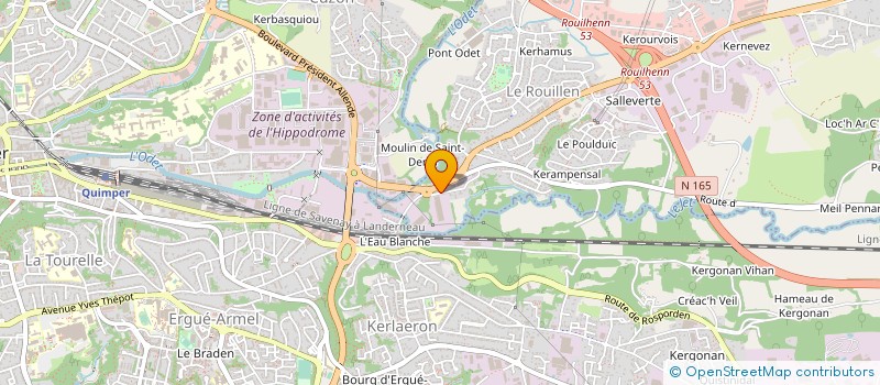 localisation de l'entreprise CORNOUAILLE INFORMATIQUE à QUIMPER