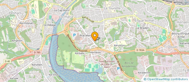 localisation de l'entreprise CORNOUAILLE JURIDIQUE à QUIMPER