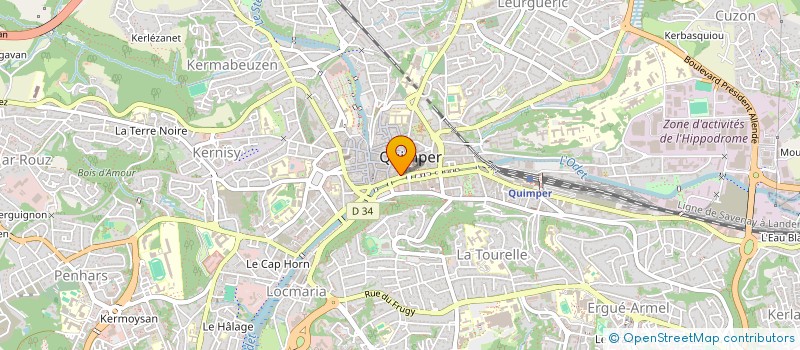 localisation de l'entreprise CORNOUAILLE LITTERAIRE à QUIMPER