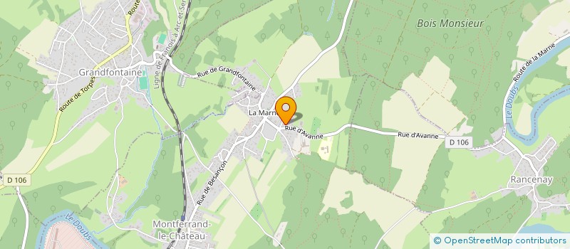 localisation de l'entreprise CORNU  BOUSSIERES