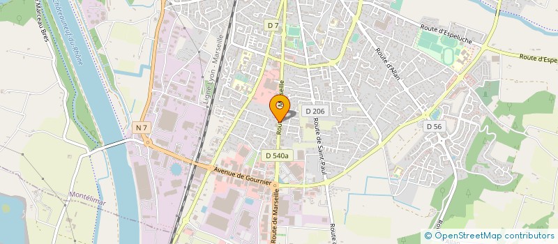 localisation de l'entreprise CORNU CYCLES à MONTELIMAR