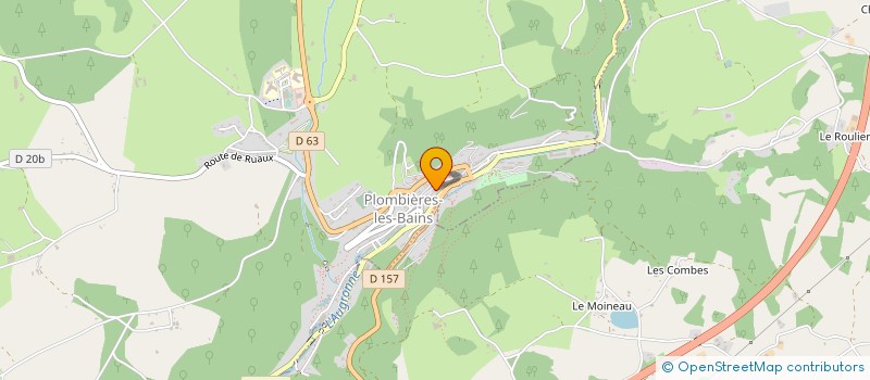 localisation de l'entreprise CORNU FRERES à PLOMBIERES-LES-BAINS