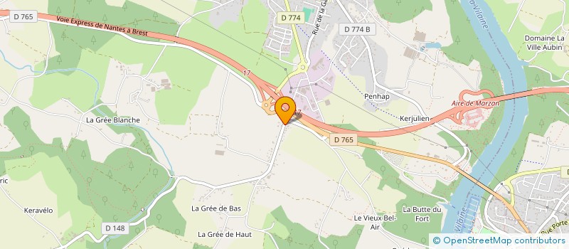 localisation de l'entreprise CORNU GENIE CLIMATIQUE  MARZAN