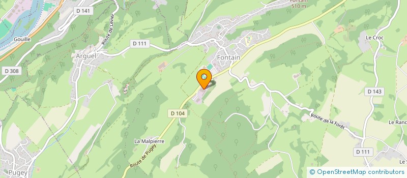 localisation de l'entreprise CORNU SA FONTAIN  FONTAIN